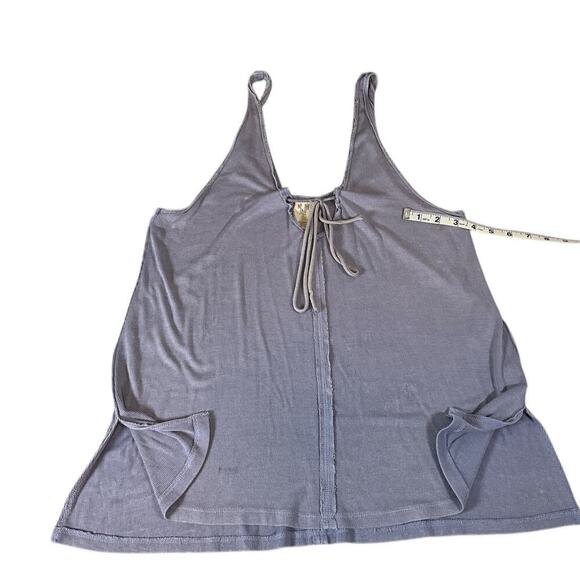 Free People Scarlett Tank Top In Lilac Runs Big Stretchy Soft SZ XS Ribbed Knit - Picture 11 of 14